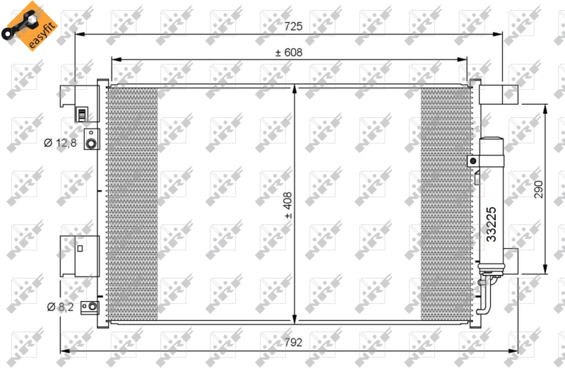 NRF Airco condensor 35872