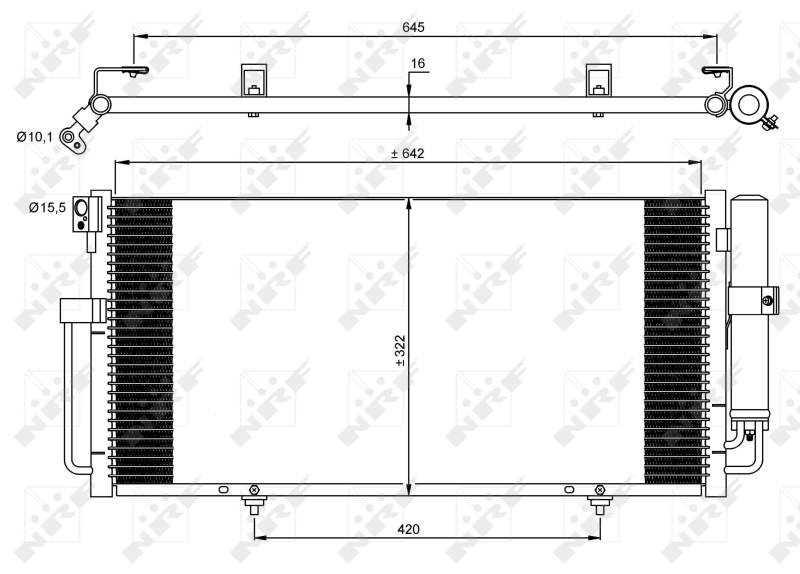 Airco condensor NRF 35875