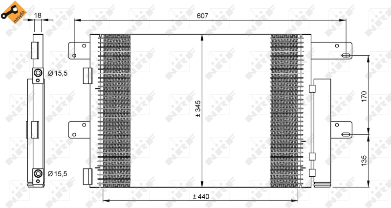 Airco condensor NRF 35896