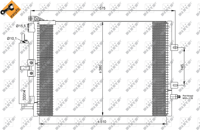 NRF Airco condensor 35897