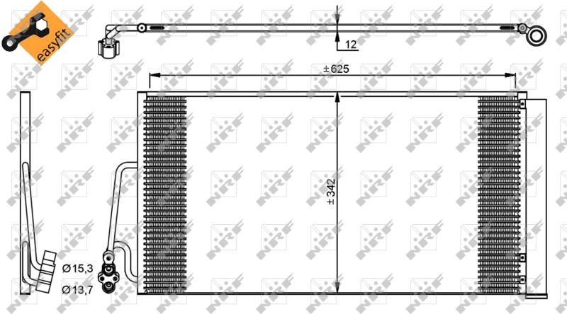 NRF Airco condensor 35898