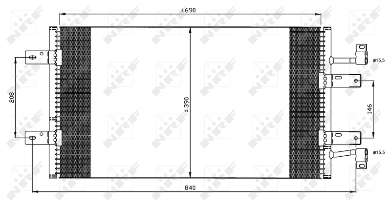 NRF Airco condensor 35900