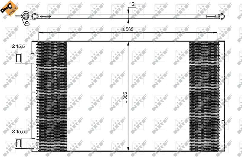 NRF Airco condensor 35902