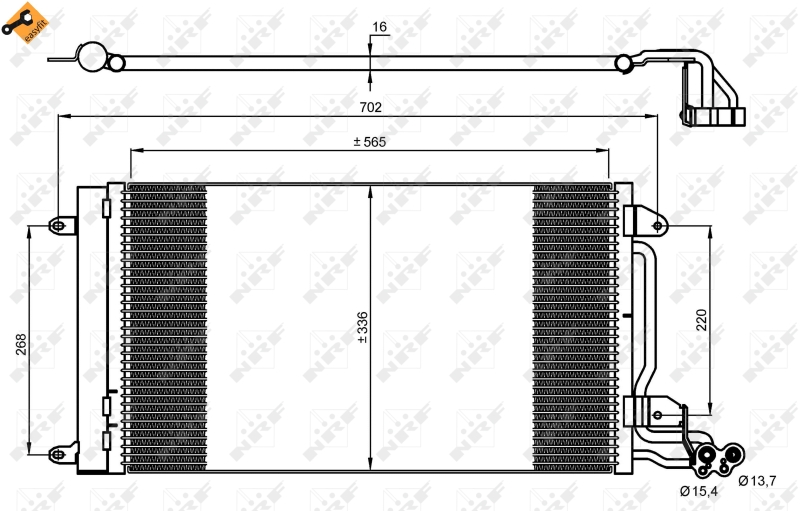 NRF Airco condensor 35910