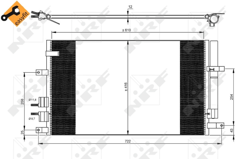 NRF Airco condensor 35911