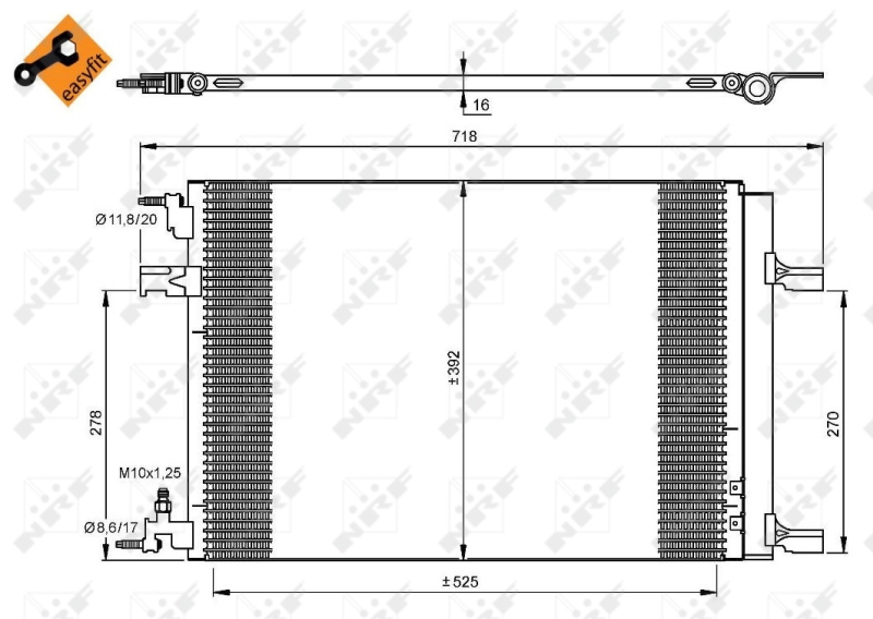 NRF Airco condensor 35918