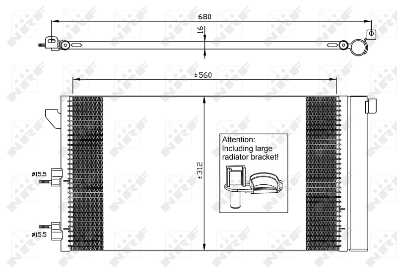 NRF Airco condensor 35921