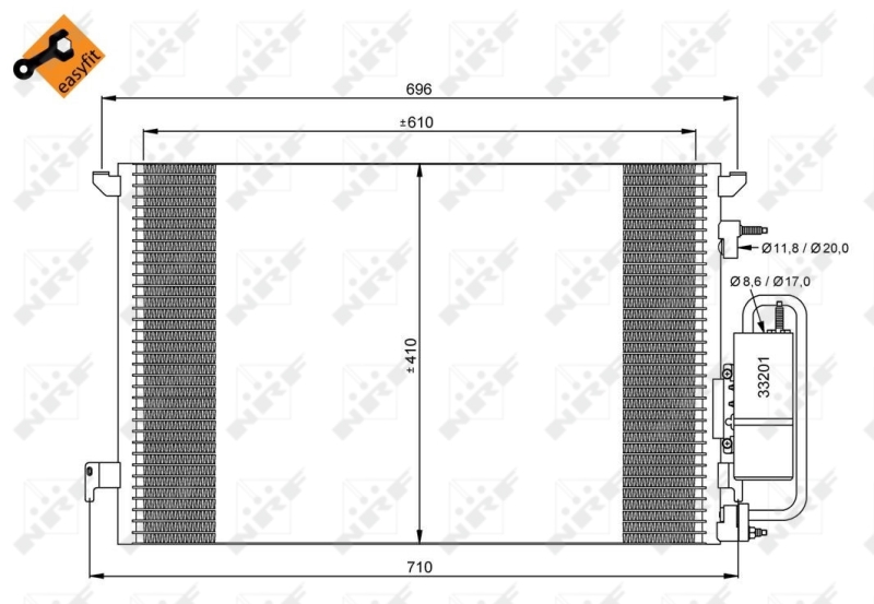 NRF Airco condensor 35929