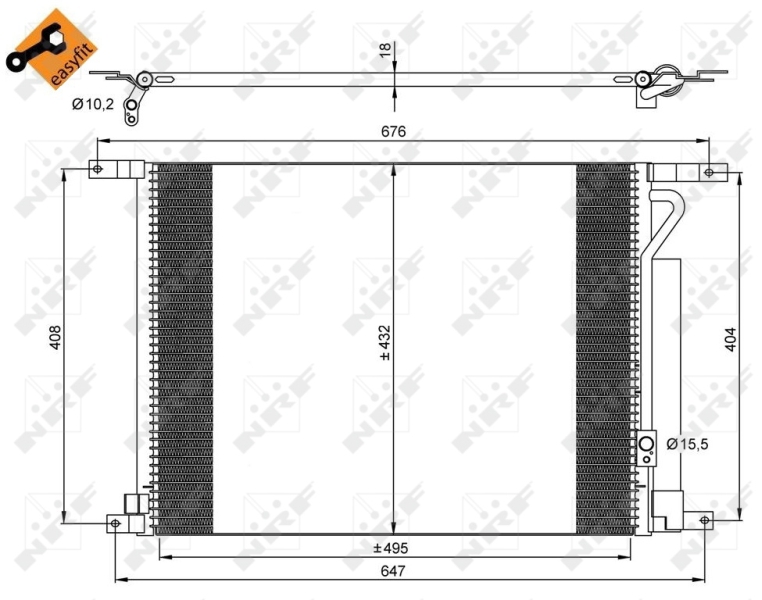 NRF Airco condensor 35931