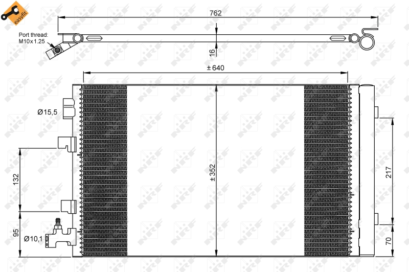 NRF Airco condensor 35932