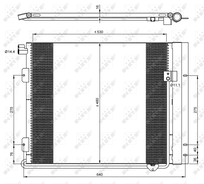 NRF Airco condensor 35933