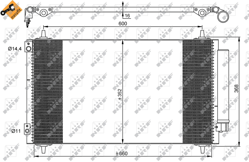 NRF Airco condensor 35935