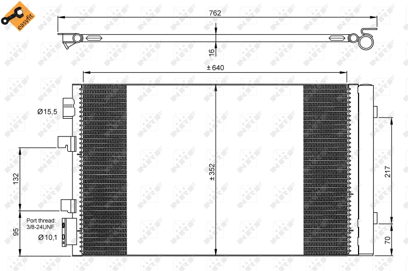 NRF Airco condensor 35938