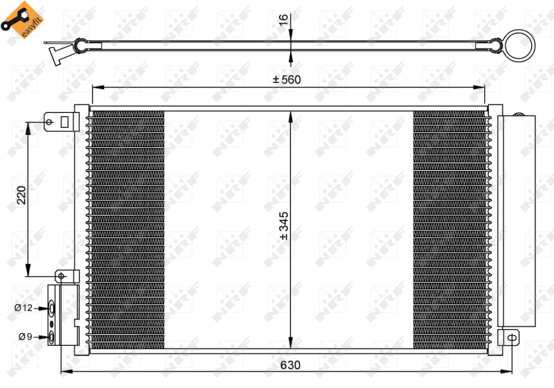 NRF Airco condensor 35939