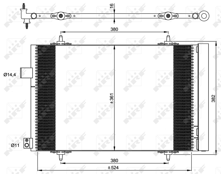 NRF Airco condensor 35946