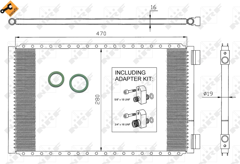 NRF Airco condensor 35950