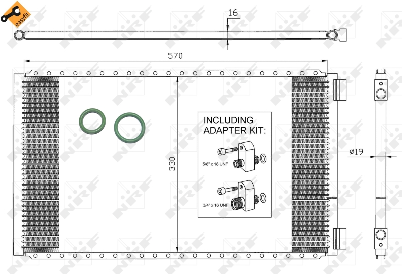 NRF Airco condensor 35951