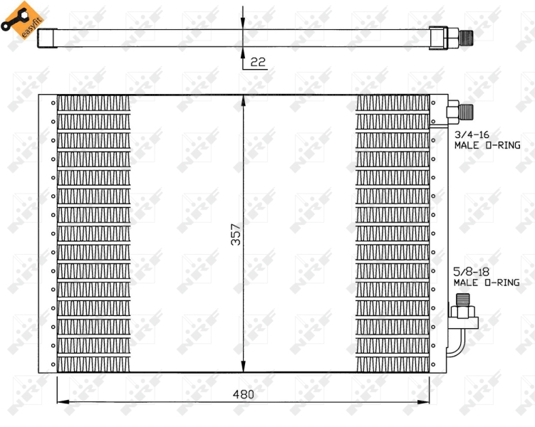 NRF Airco condensor 35956