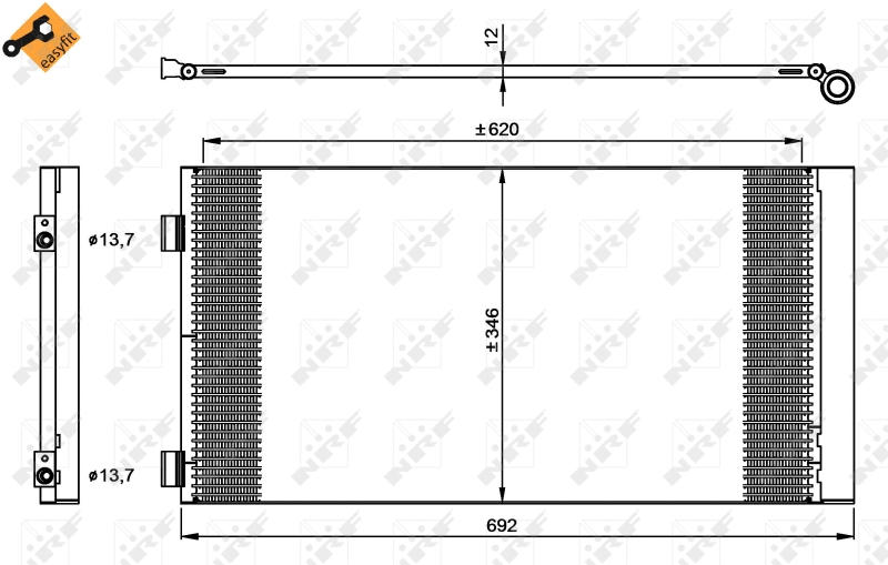 NRF Airco condensor 35961