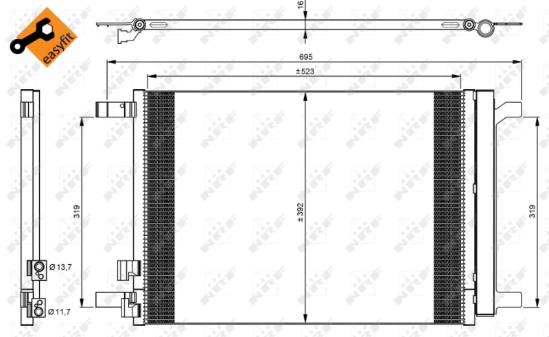 NRF Airco condensor 35968