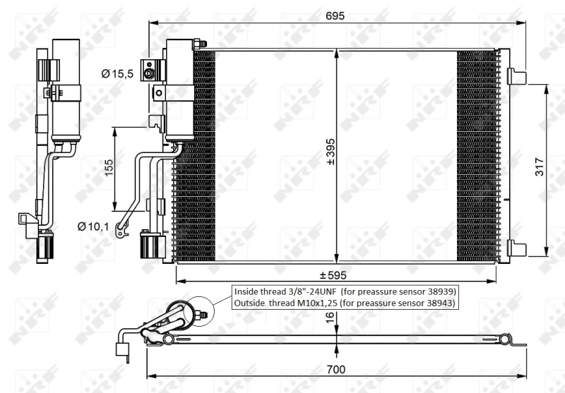 Airco condensor NRF 35974