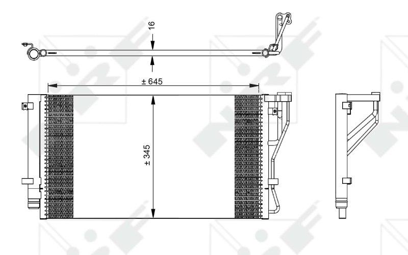 NRF Airco condensor 35980