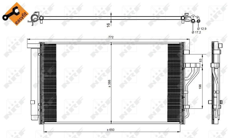 NRF Airco condensor 35998