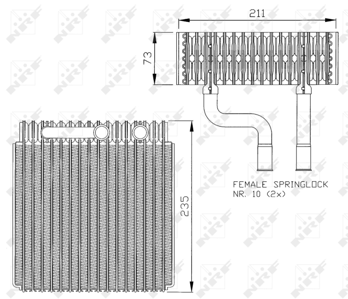 NRF Airco verdamper 36073