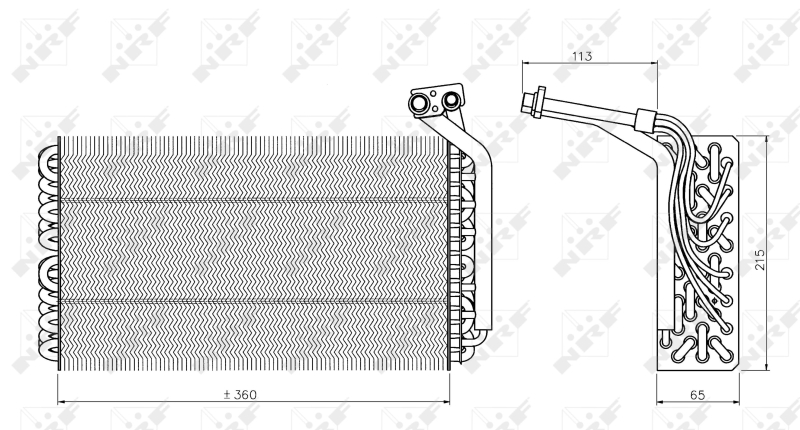 NRF Airco verdamper 36136