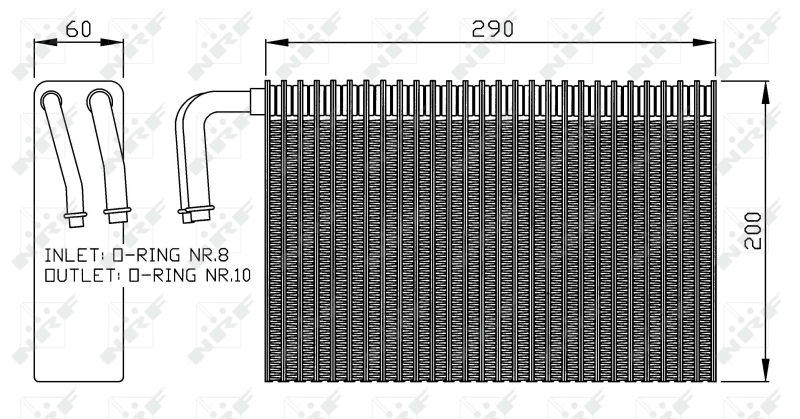 NRF Airco verdamper 36146