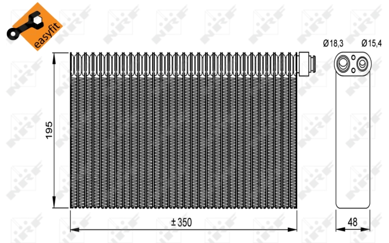 NRF Airco verdamper 36148