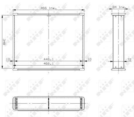 NRF Koelblok radiateur 37066