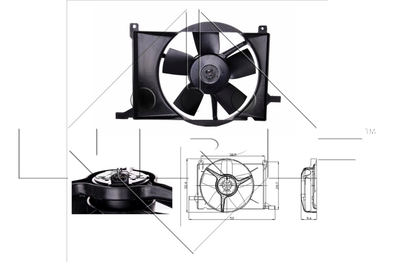 NRF Ventilatorwiel-motorkoeling 47009