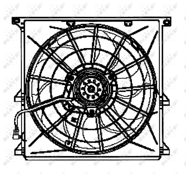 NRF Ventilatorwiel-motorkoeling 47024