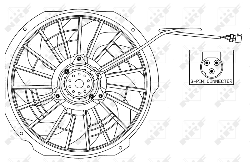 Ventilatorwiel-motorkoeling NRF 47025