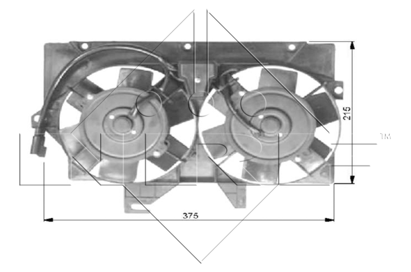 Ventilatorwiel-motorkoeling NRF 47036