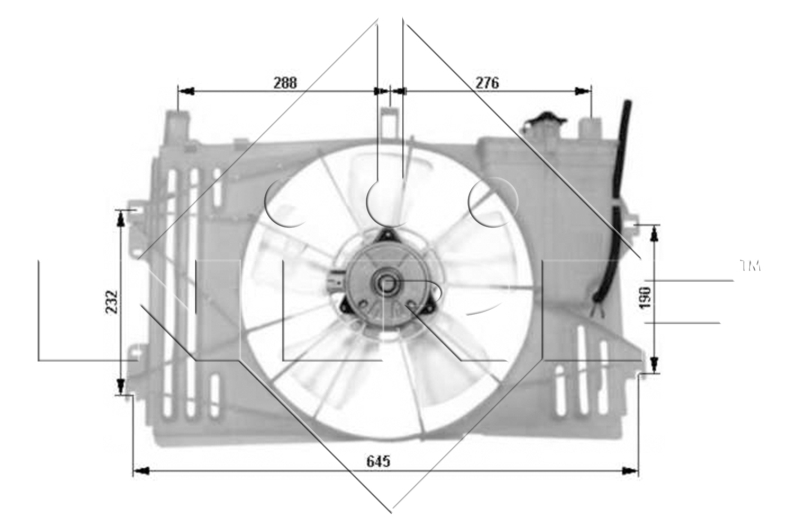 Ventilatorwiel-motorkoeling NRF 47053