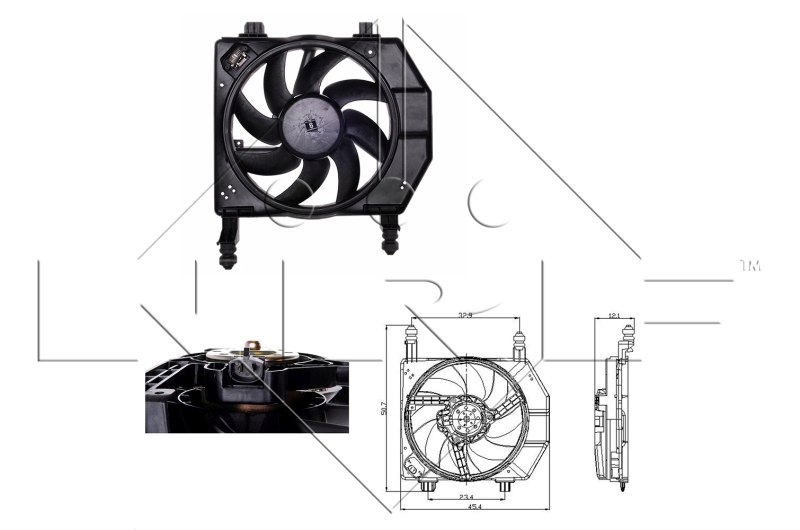 NRF Ventilatorwiel-motorkoeling 47077