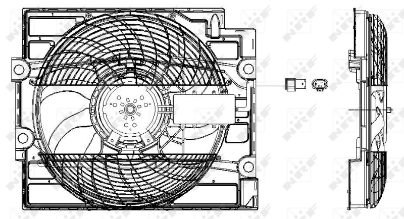 NRF Ventilatorwiel-motorkoeling 47211