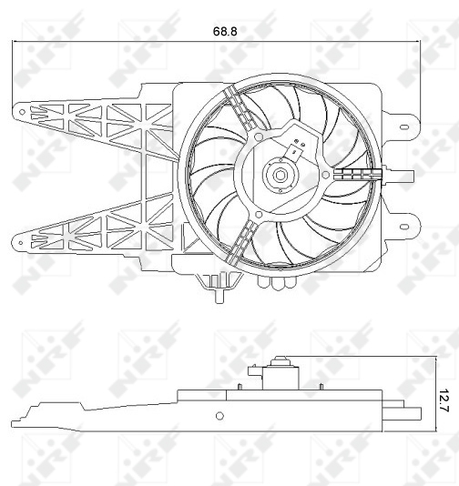 Ventilatorwiel-motorkoeling NRF 47248