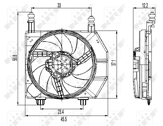 NRF Ventilatorwiel-motorkoeling 47261