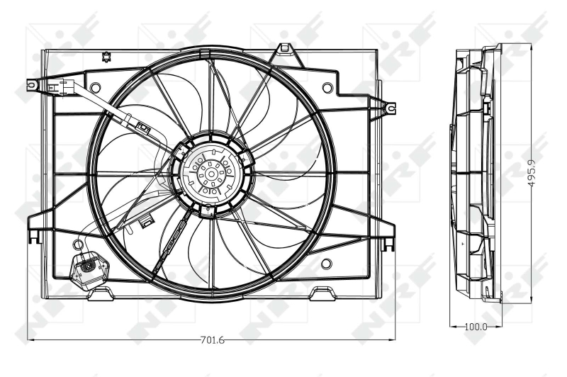 NRF Ventilatorwiel-motorkoeling 47285