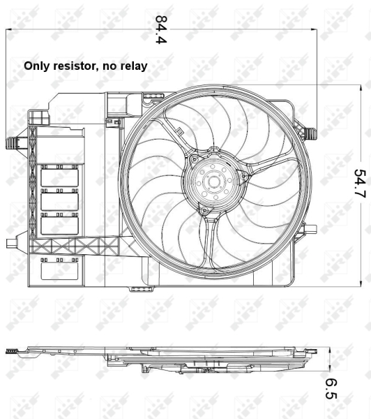 NRF Ventilatorwiel-motorkoeling 47301