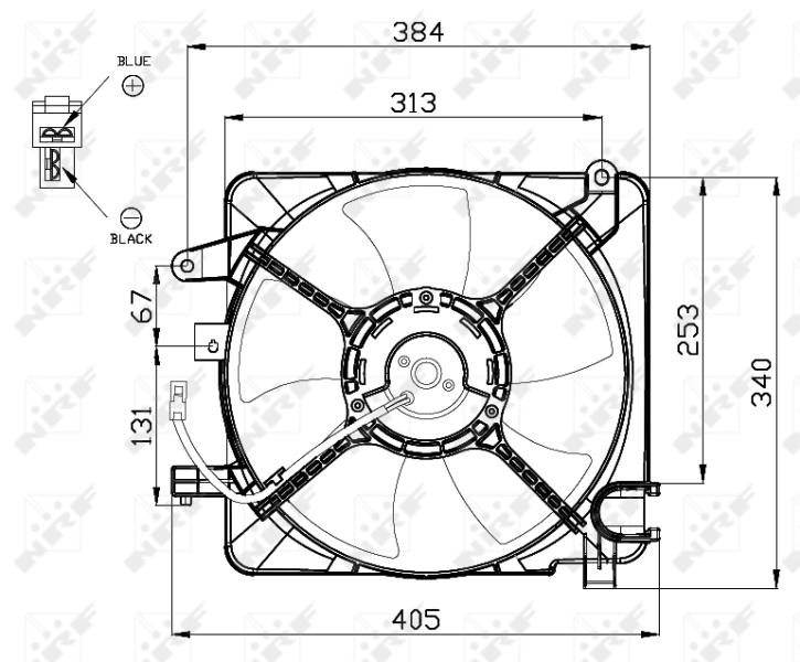 NRF Ventilatorwiel-motorkoeling 47449