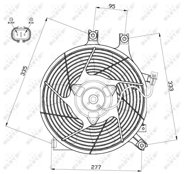 NRF Ventilatorwiel-motorkoeling 47500