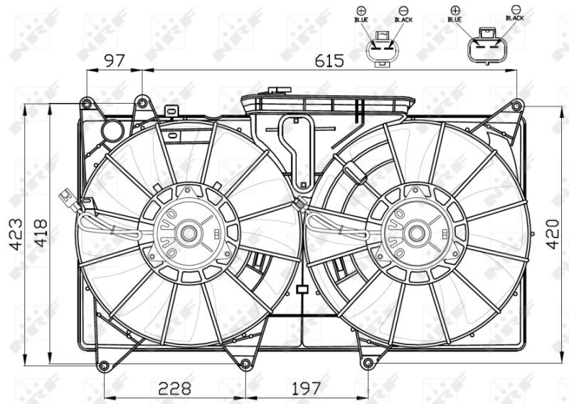 NRF Ventilatorwiel-motorkoeling 47511