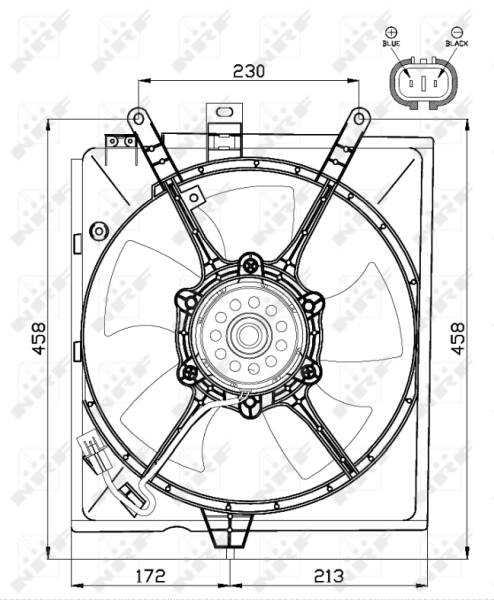 NRF Ventilatorwiel-motorkoeling 47516