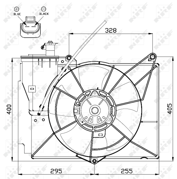 NRF Ventilatorwiel-motorkoeling 47530