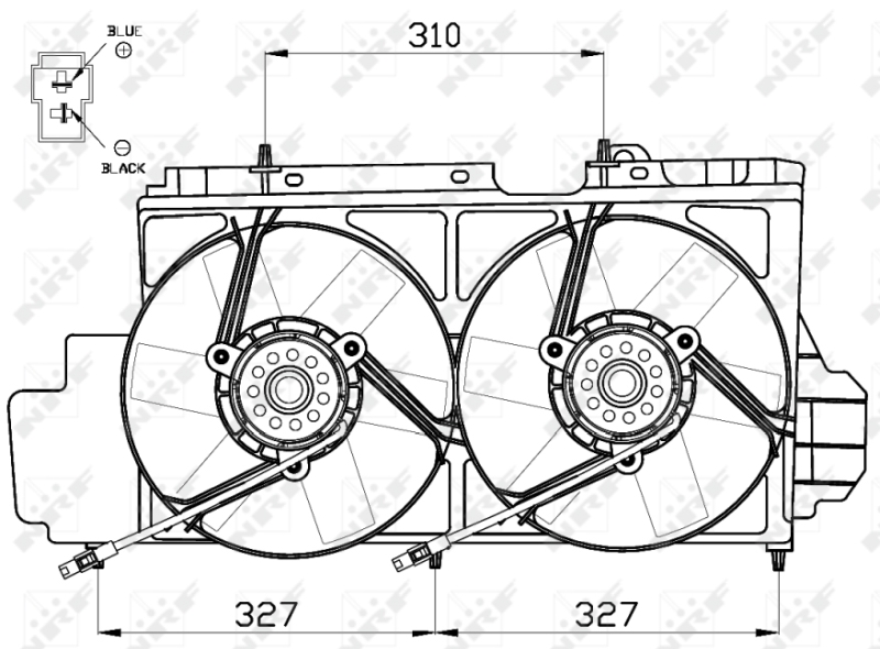 NRF Ventilatorwiel-motorkoeling 47538