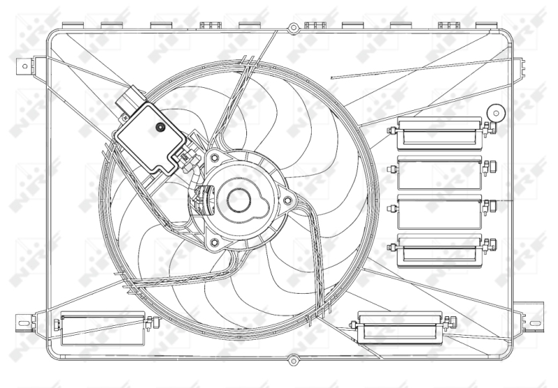 NRF Ventilatorwiel-motorkoeling 47626